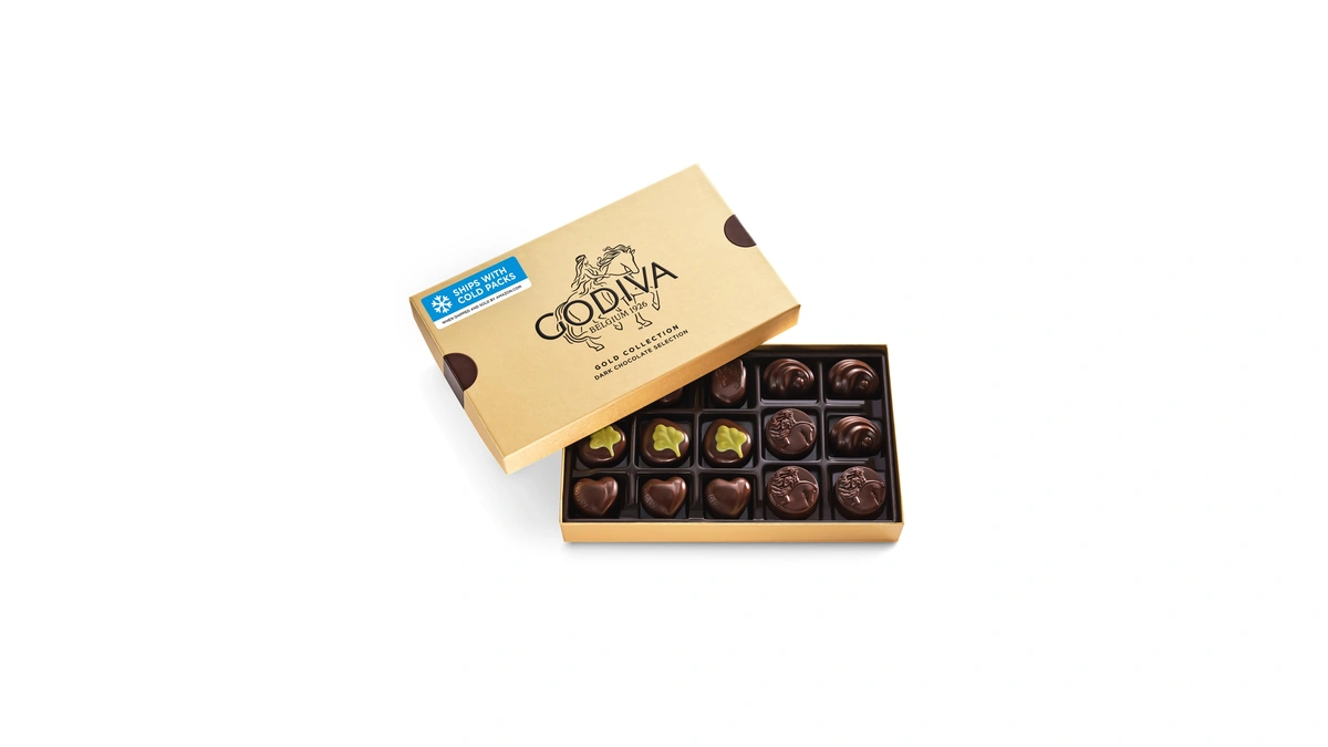 Amazon : Godiva Gold Dark Chocolate Gift Box, Bel