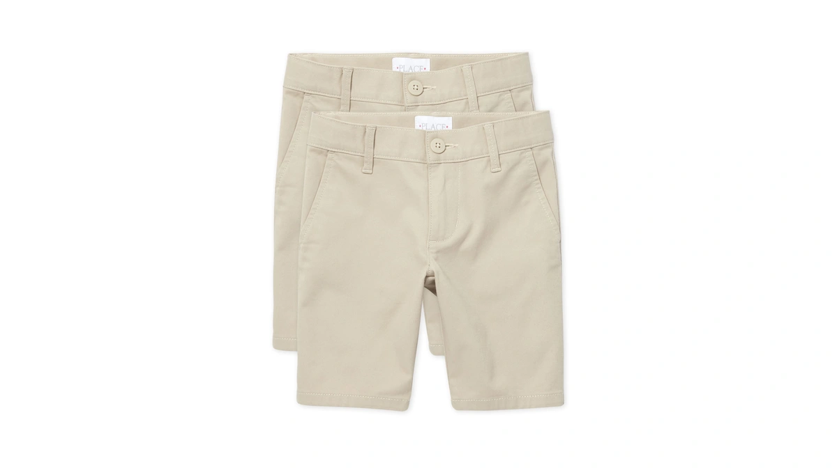 The Children's Place Girl's Chino Shorts, Bisquit, 14 Slim