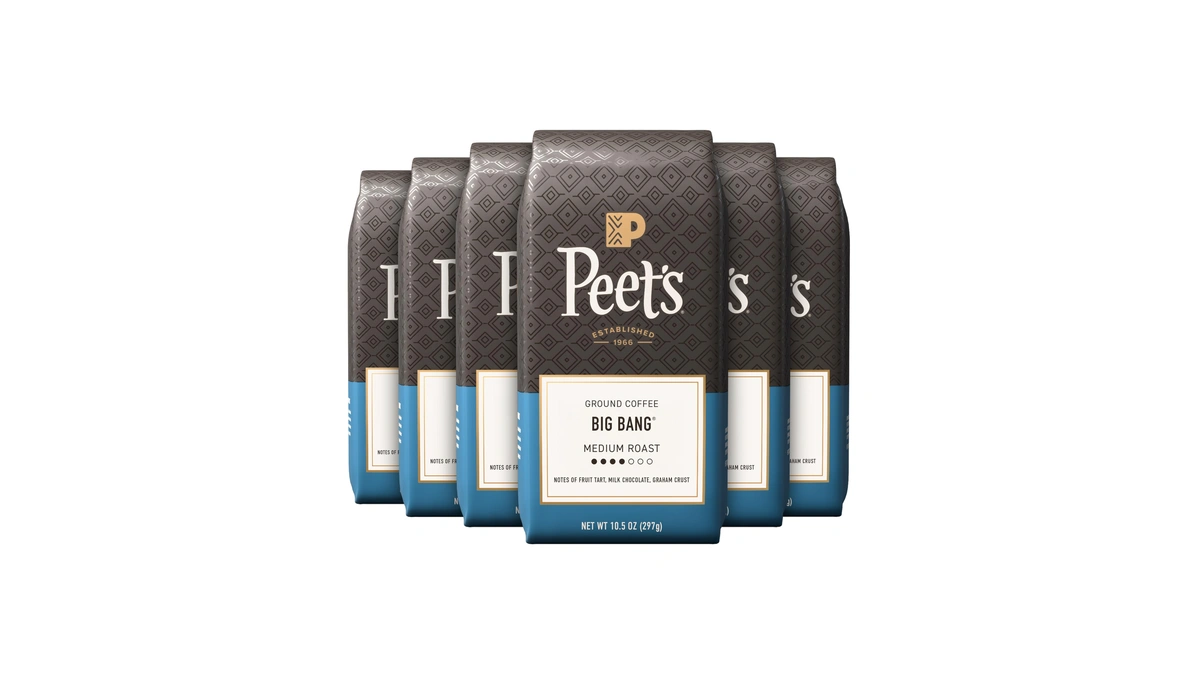 Peet's Coffee, Medium Roast Ground Coffee, 100% Arabica Coffee -