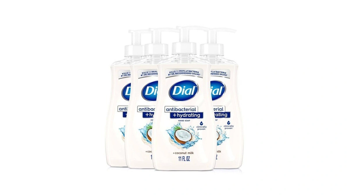 Dial Antibacterial Plus Hydrating Coconut Milk Liquid Hand Soap, 11oz
