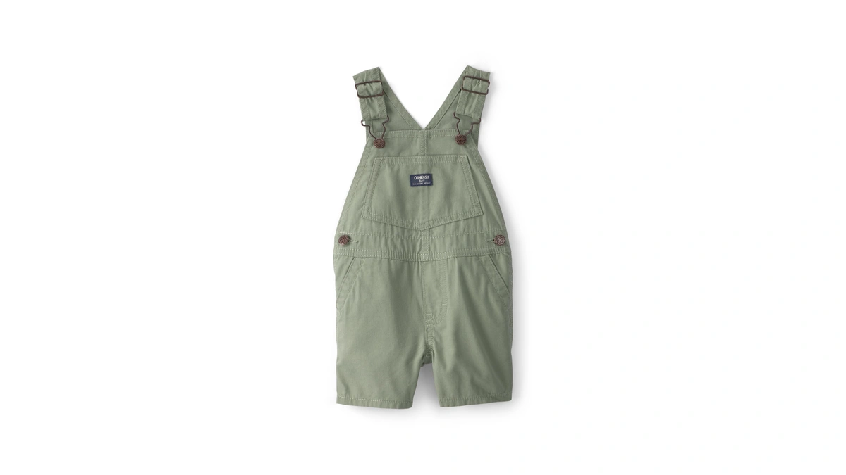 Oshkosh B'gosh Boy World's Best Overalls, Olive, 5t