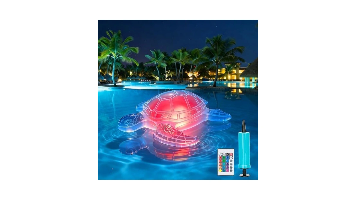 26.5inch Solar Pool Floats Lights,ip68 Waterproof Solar Powered Floating Pool