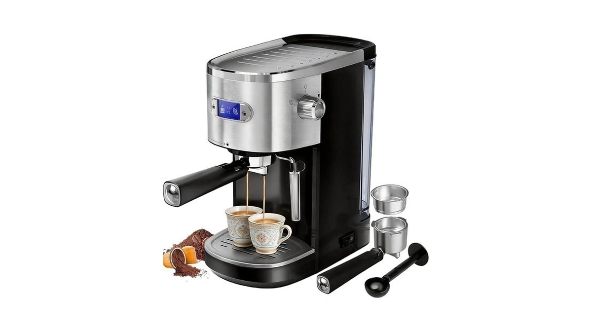 Kismile Espresso Machine, 20 Bar Coffee Maker With Milk Frother,