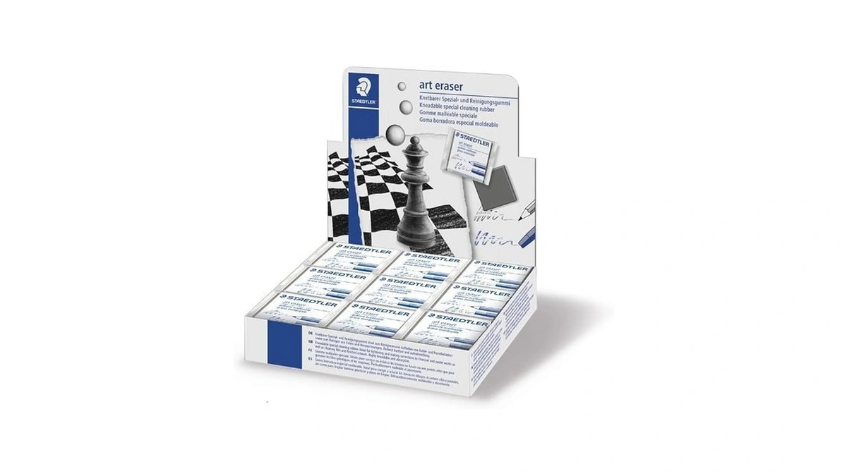 Staedtler Kneadable Eraser, Artist Quality Putty Rubber, Moldable Kneaded For