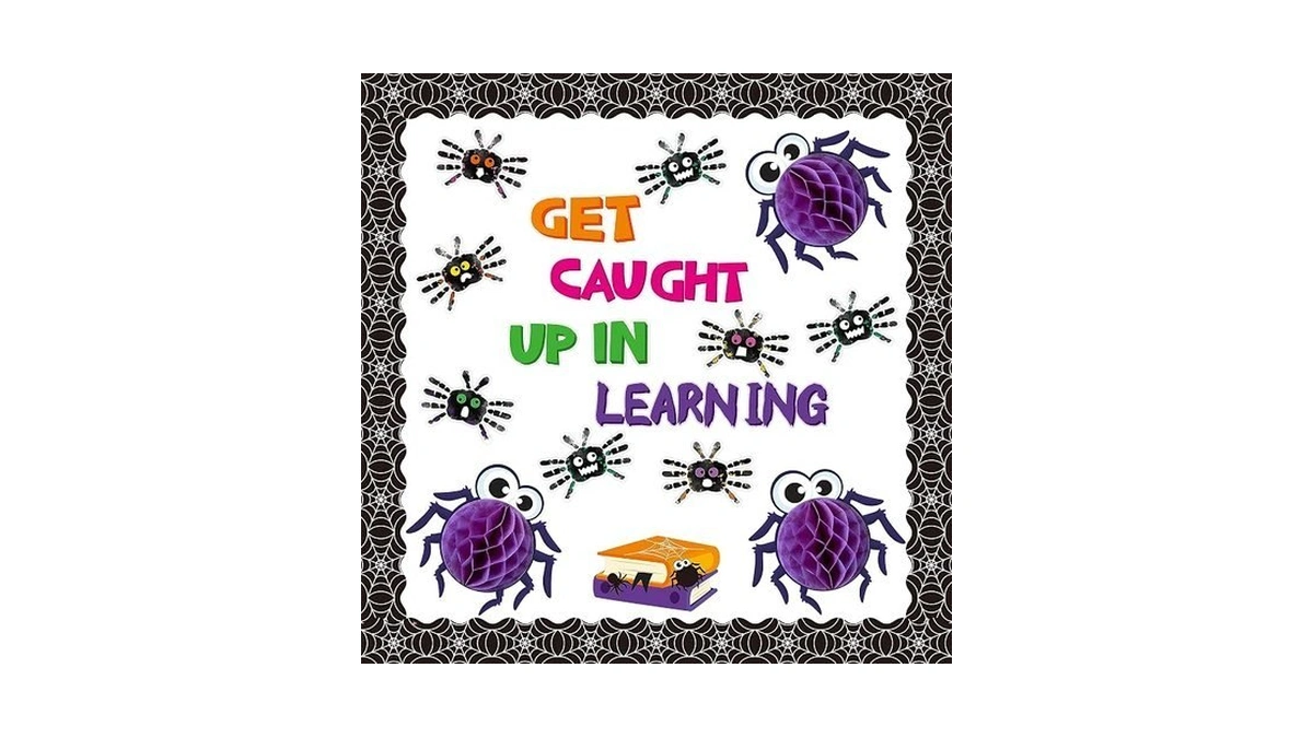 Yopyame 109pcs Get Caught Up In Learning Bulletin Board Set