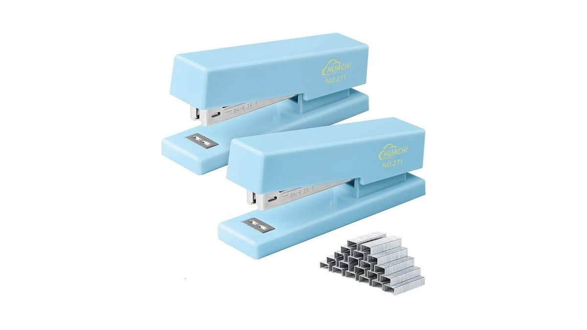 Worpson Desktop Stapler 2-pack, Durable Office Stapler, 25 Sheet Capacity,