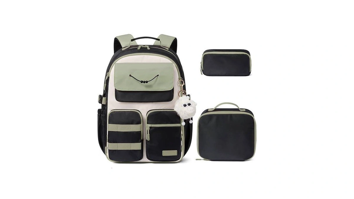 Lovevook School Backpack For Girls, 3pcs Kids Backpack With Lunch