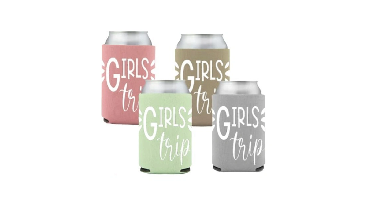 Girls Trip Can Coolies Drink Holders (set Of 4)