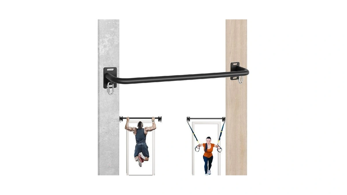 Heavy Duty Wall Mounted Pull Up Bar, 600 Lbs Capacity,
