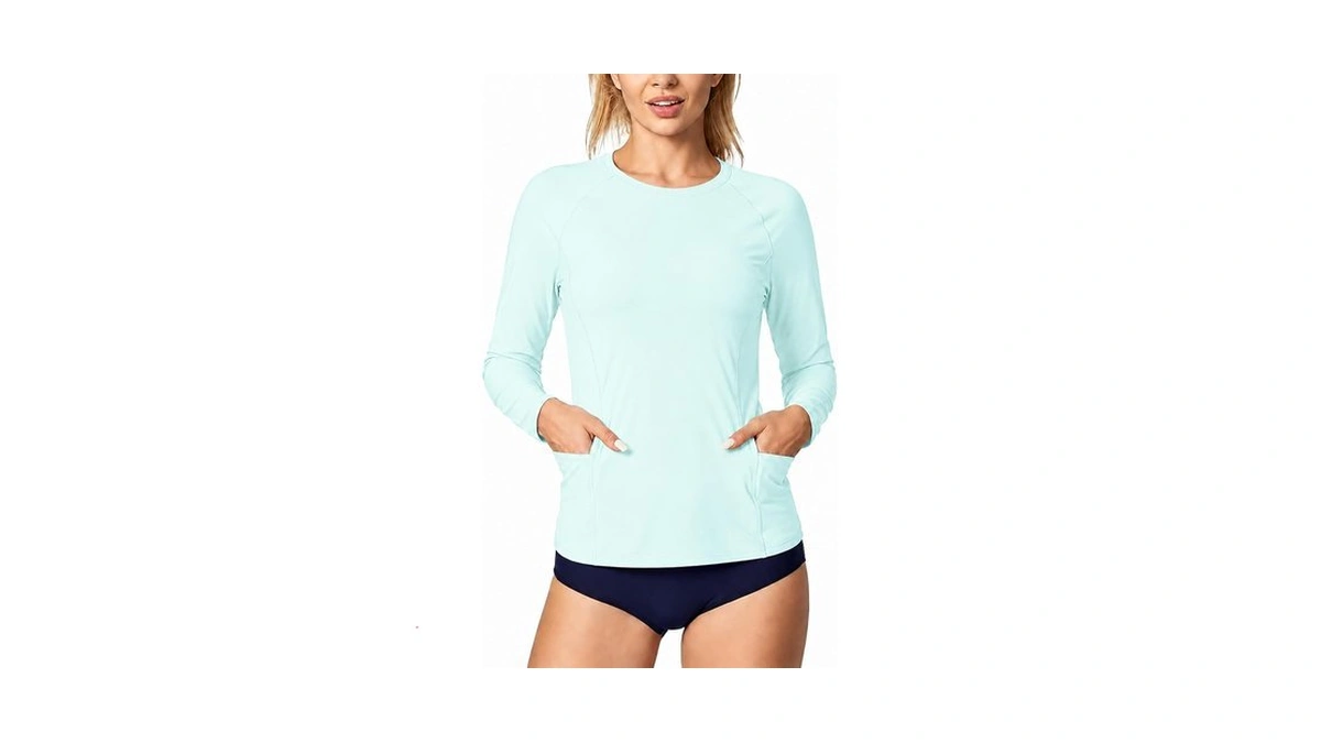 Long Sleeve Rash Guard For Women: Upf 50+ Spf Uv