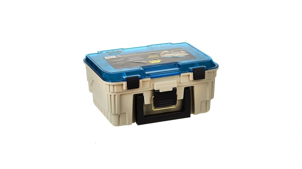 Plano 1349-00 Two Level Magnum 3449 Tackle Box, Sandstone/blue, One