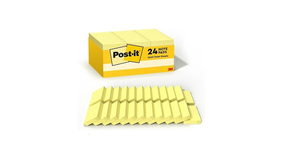 Post-it Notes, 1.38 X 1.88 In, The Iconic Canary Yellow