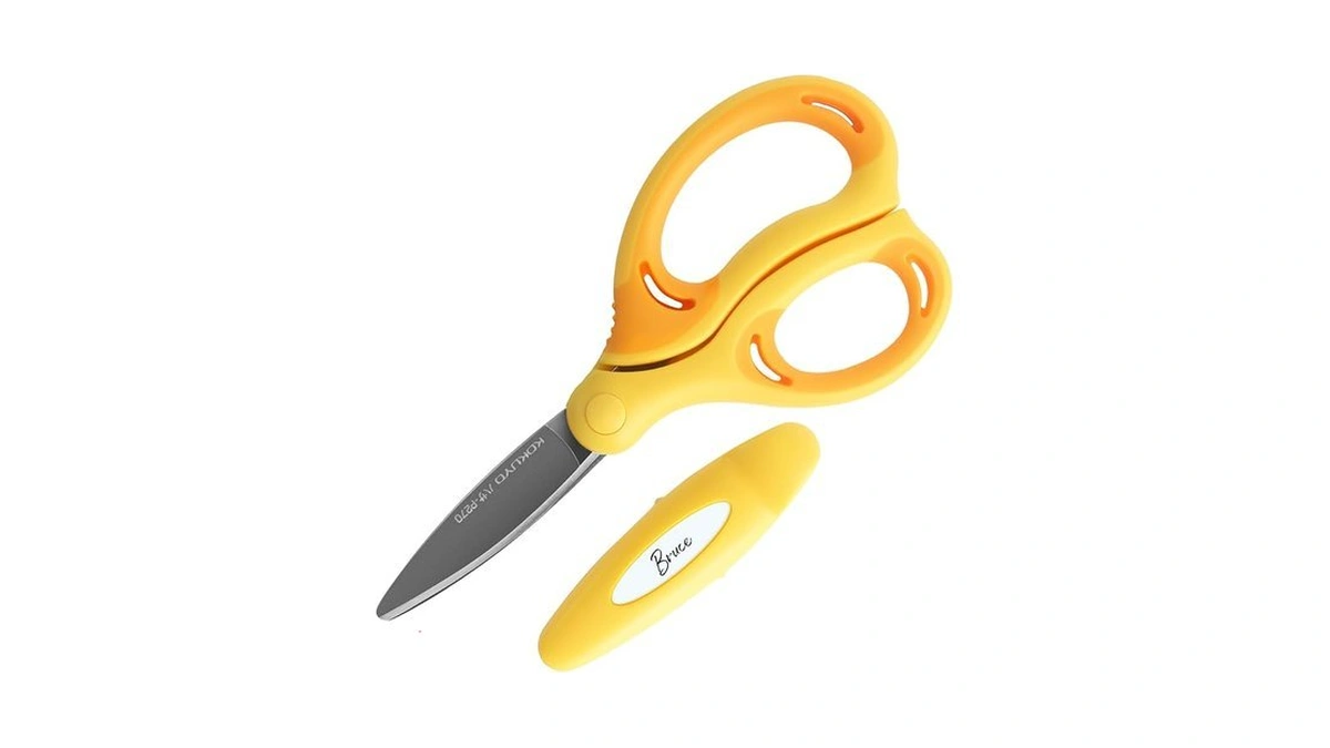 Kokuyo Kids Safety Scissor Ergonomic Child-safe Crafting Scissor, Blunt Tips