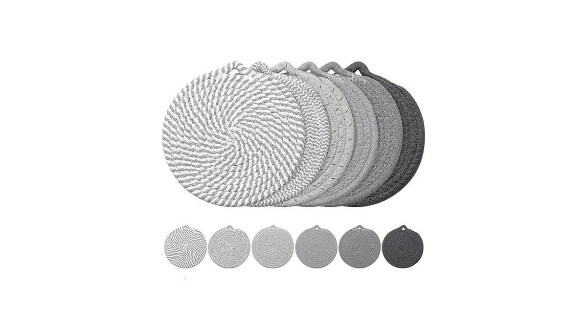 7" Trivets For Hot Dishes, 6 Pack Hot Pads For