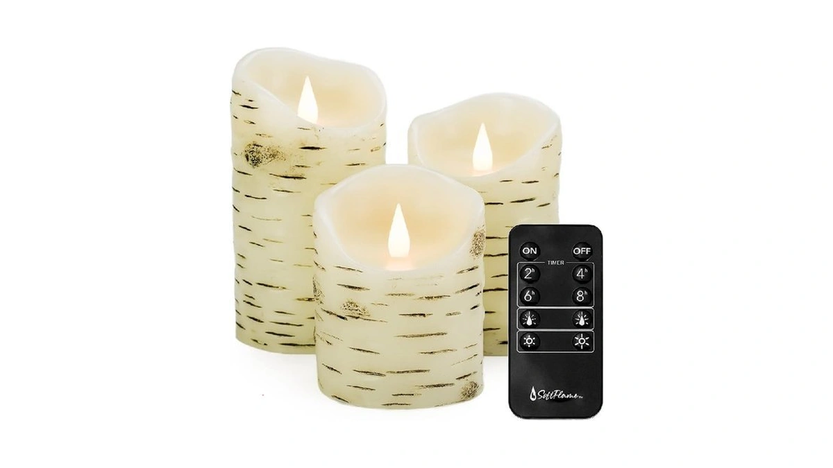 Softflame Flickering Flameless Led Candles With Remote Control, 3d Flame