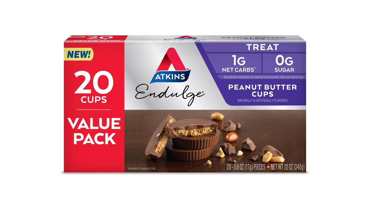 Atkins Endulge Peanut Butter Cups, Dessert Favorite, Low Carb, 0g