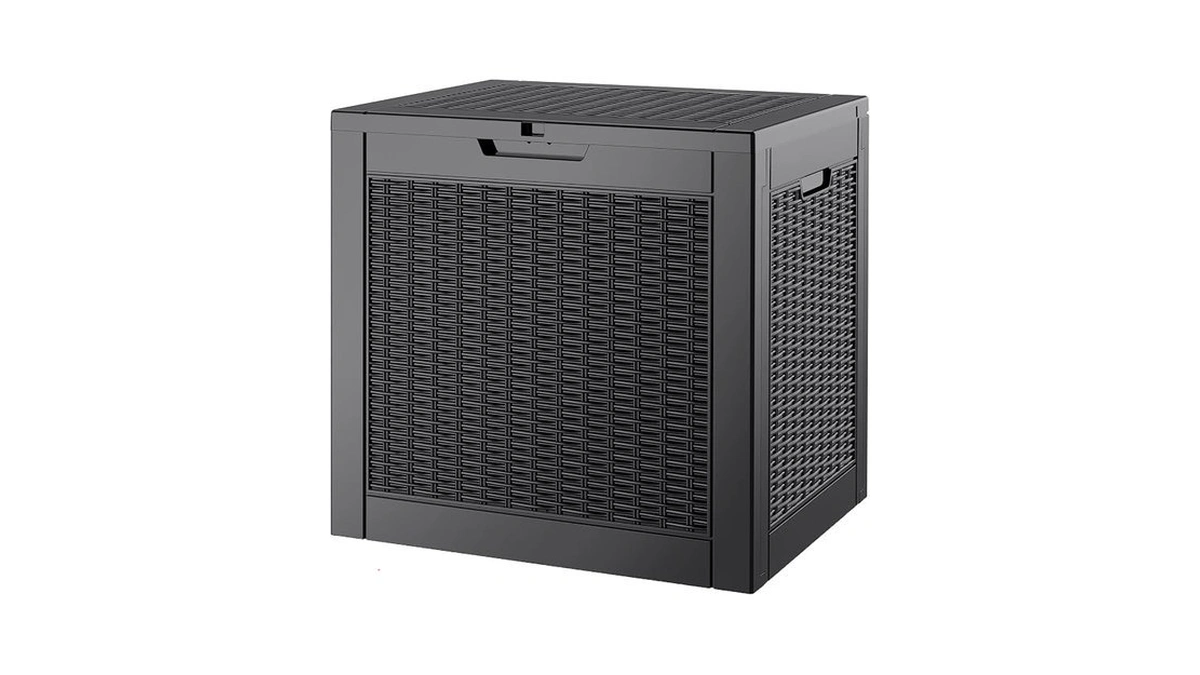 Gulaimoao Outdoor Storage Box, 35 Gallon Deck Box With Lockable