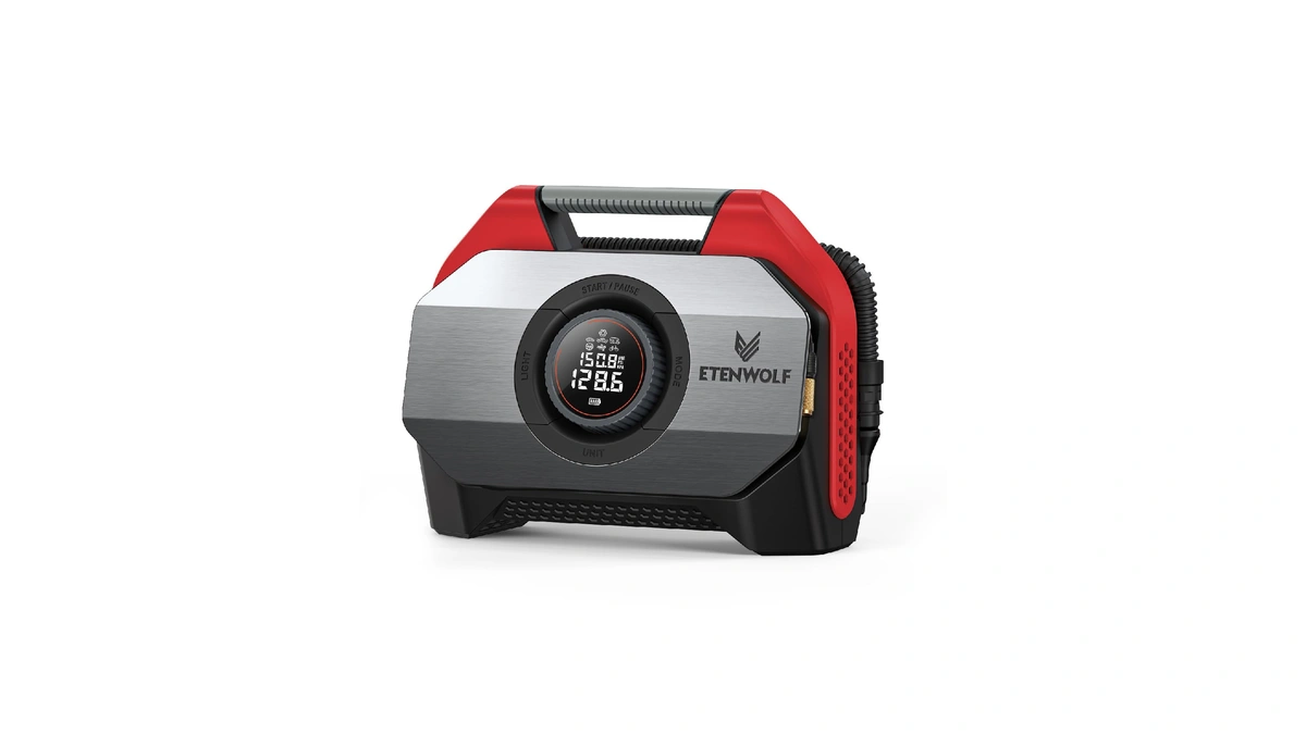 Etenwolf Vortex S6 Tire Inflator Portable Air Compressor For Heavy-duty