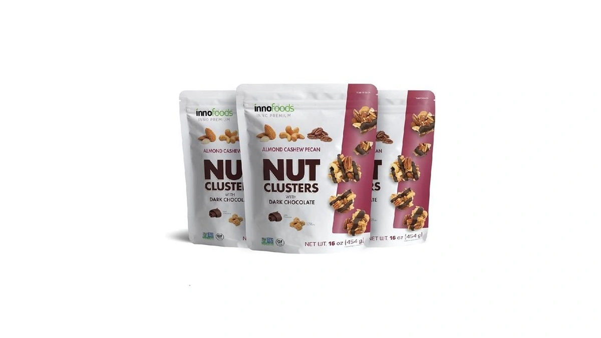 Inno Foods Dark Chocolate Nut Clusters, Gluten Free, 3 Pack,