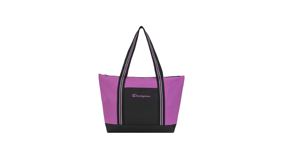 Champion Women's Varsity Tote Bag With Zip Closure And Interior
