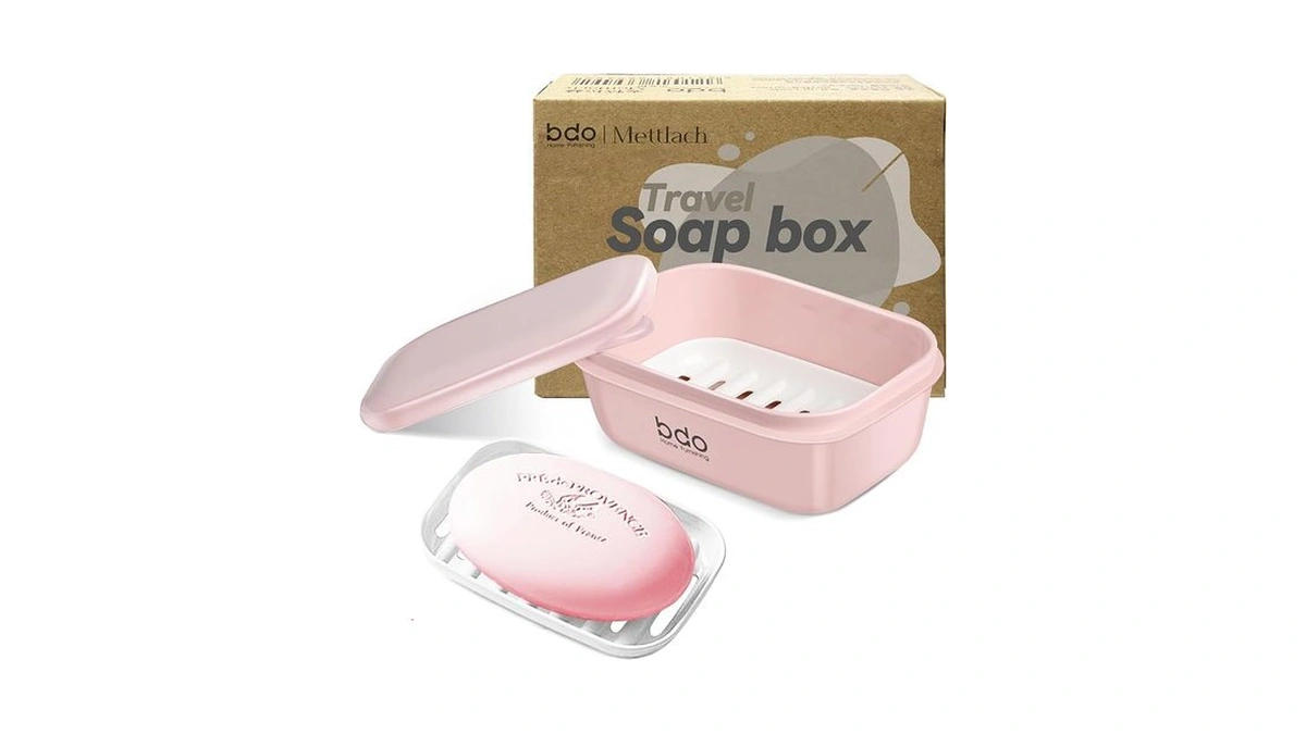 Doter Travel Soap Case, Leakproof Soap Container With Lid, Portable