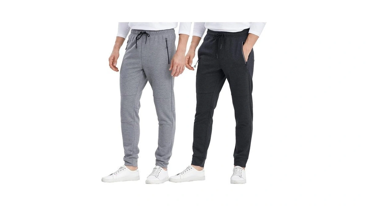 Ayegoo 2 Packs Mens Sweatpants,gym Athletic Joggers Workout Pants For