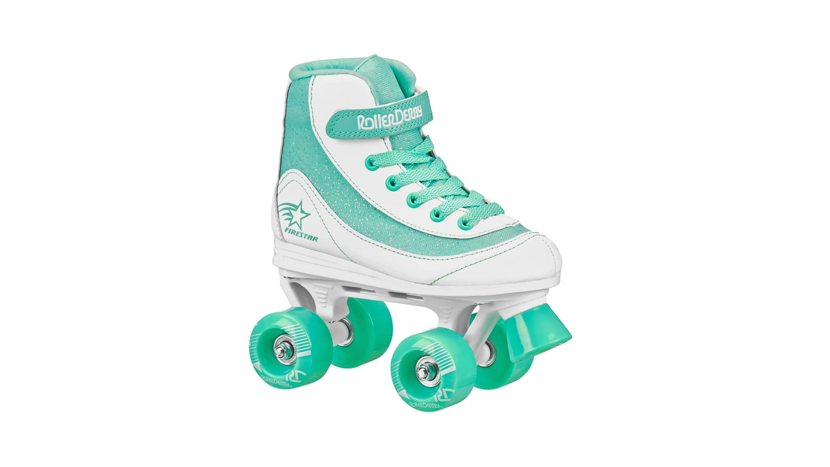 Roller Derby Firestar Youth Girl's Roller Skate White/mint Size 1