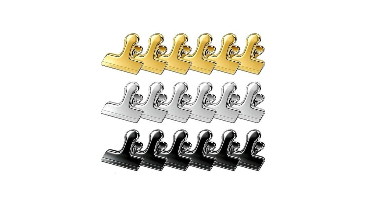 Chip Clips, 18 Pack Stainless Steel Bag Clips, 1.57'' Heavy