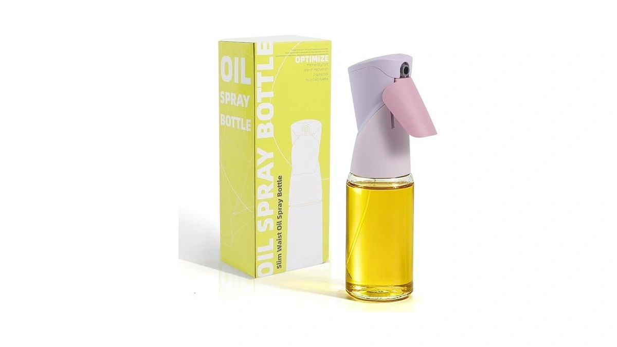Shineforu Oil Sprayer For Cooking, Upgraded 7.4oz Olive Oil Sprayer
