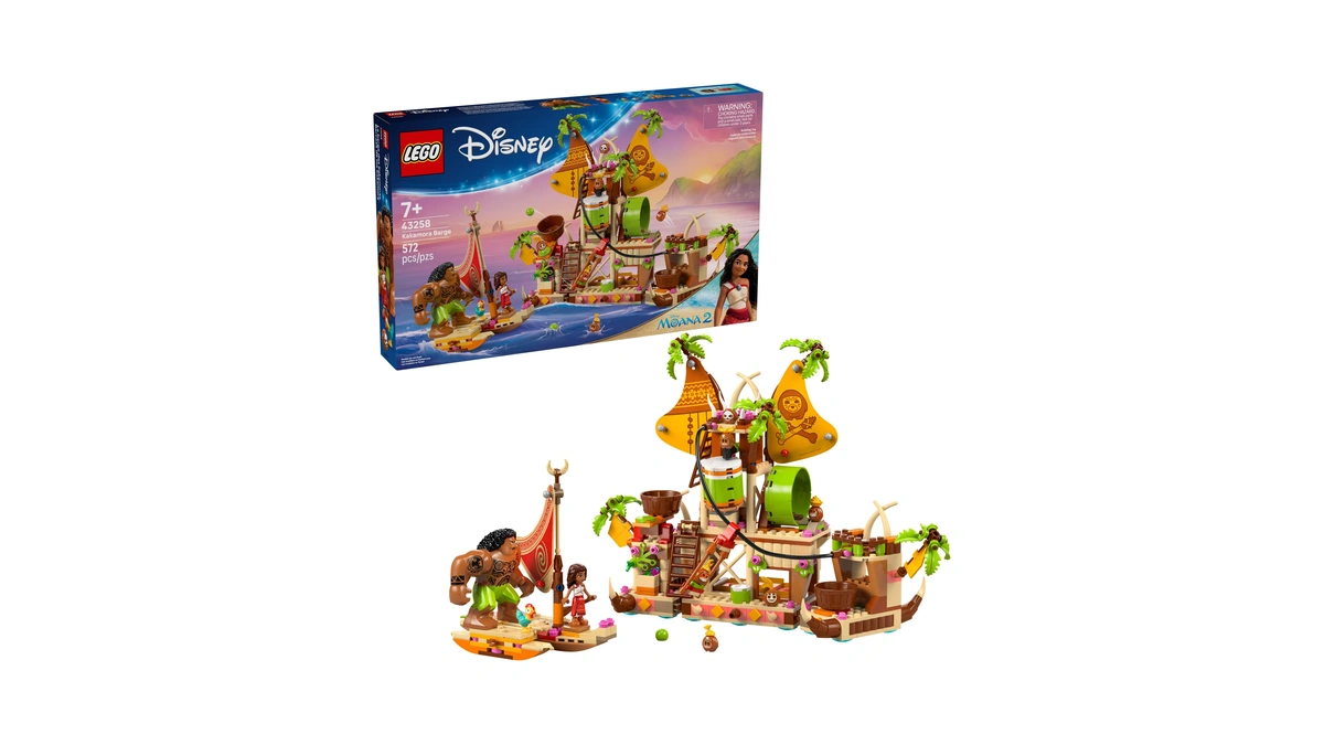 Lego Disney Moana 2 Kakamora Barge Kids Toy - Pretend