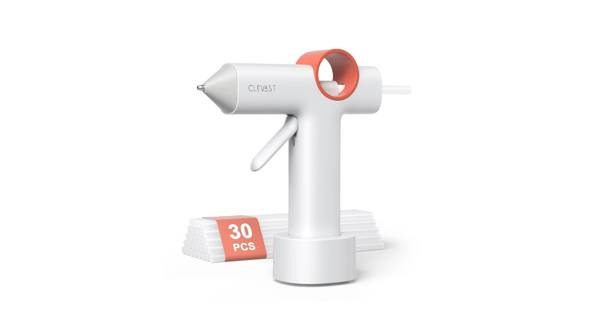 Clevast Cordless Hot Glue Gun, 5000mah Rechargeable Mini Glue Gun