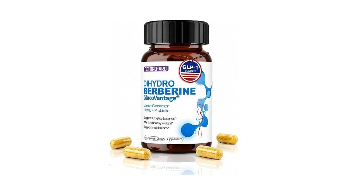 Natural Glp-1 Support With Glucovantage® Dihydroberberine, 60 Caps