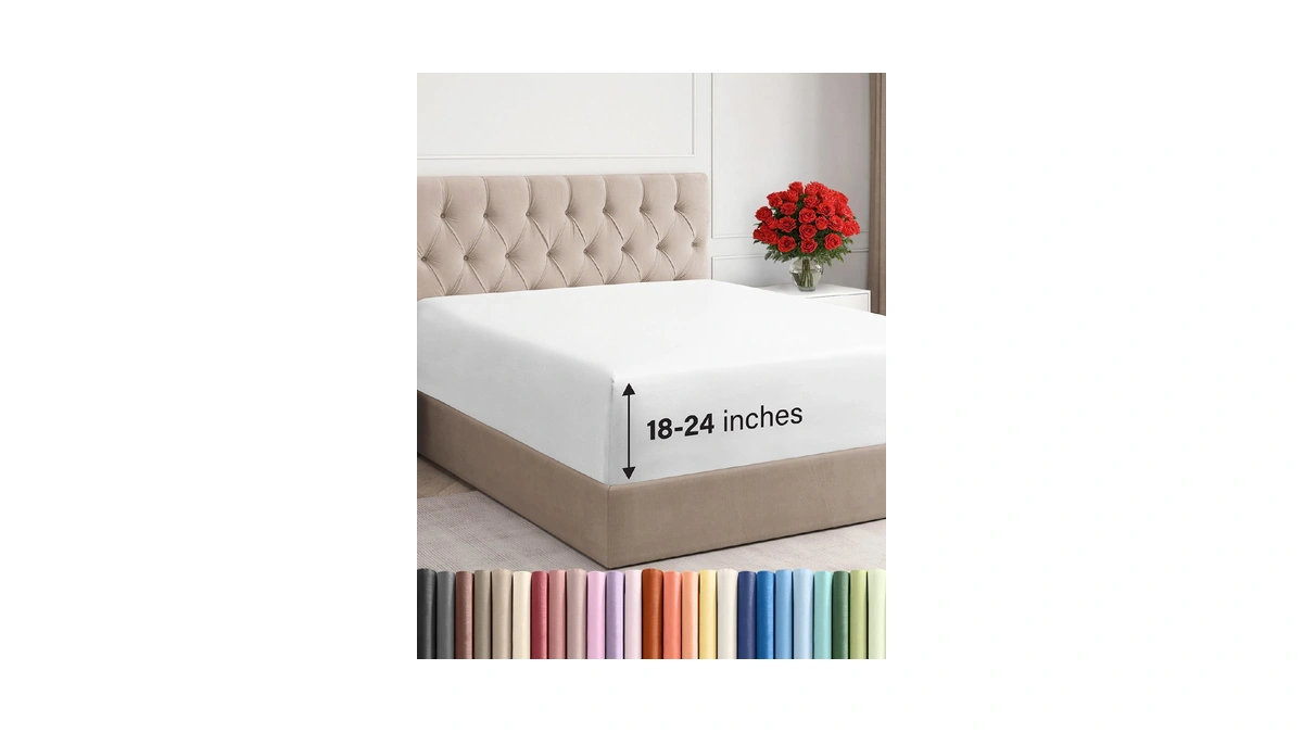 Extra Deep King Fitted Sheet - Hotel Luxury Single Fitted