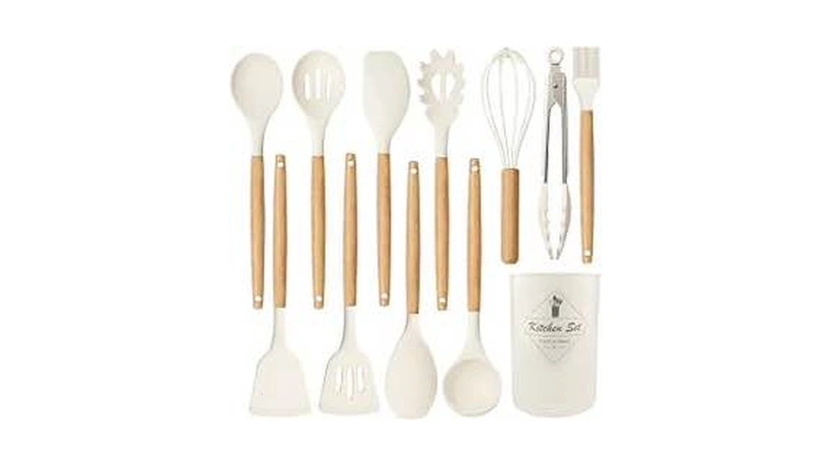 12 Pcs Silicone Cooking Utensils Kitchen Utensil Set With Holder