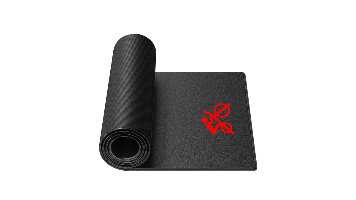 Crostice Bike Mat Compatible With Peloton Bike, 30 X 60