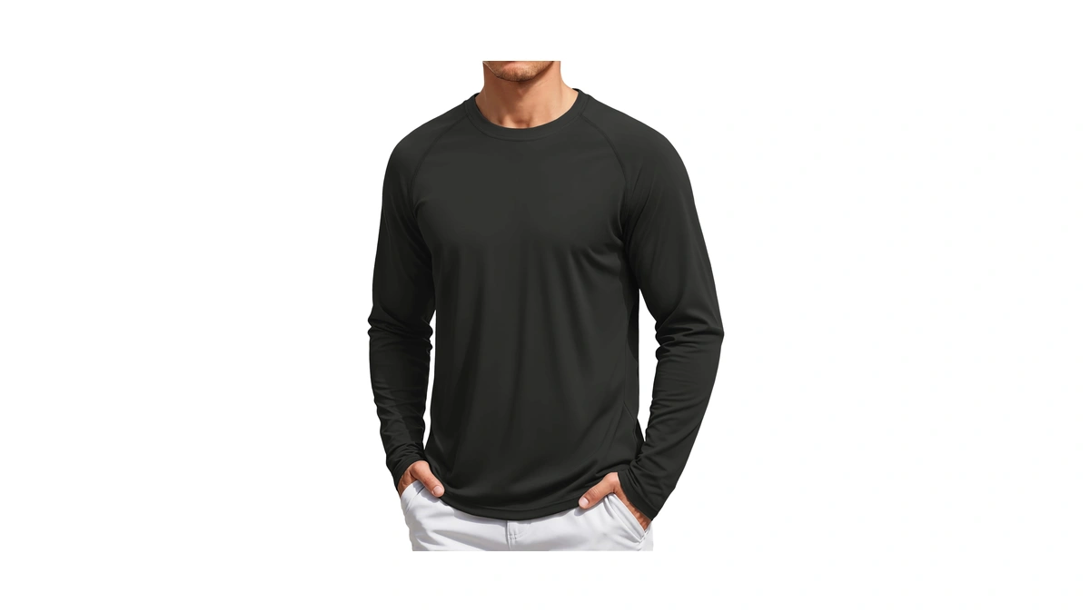 Tacvasen Long Sleeve Shirts For Men Dry Fit Upf 50+