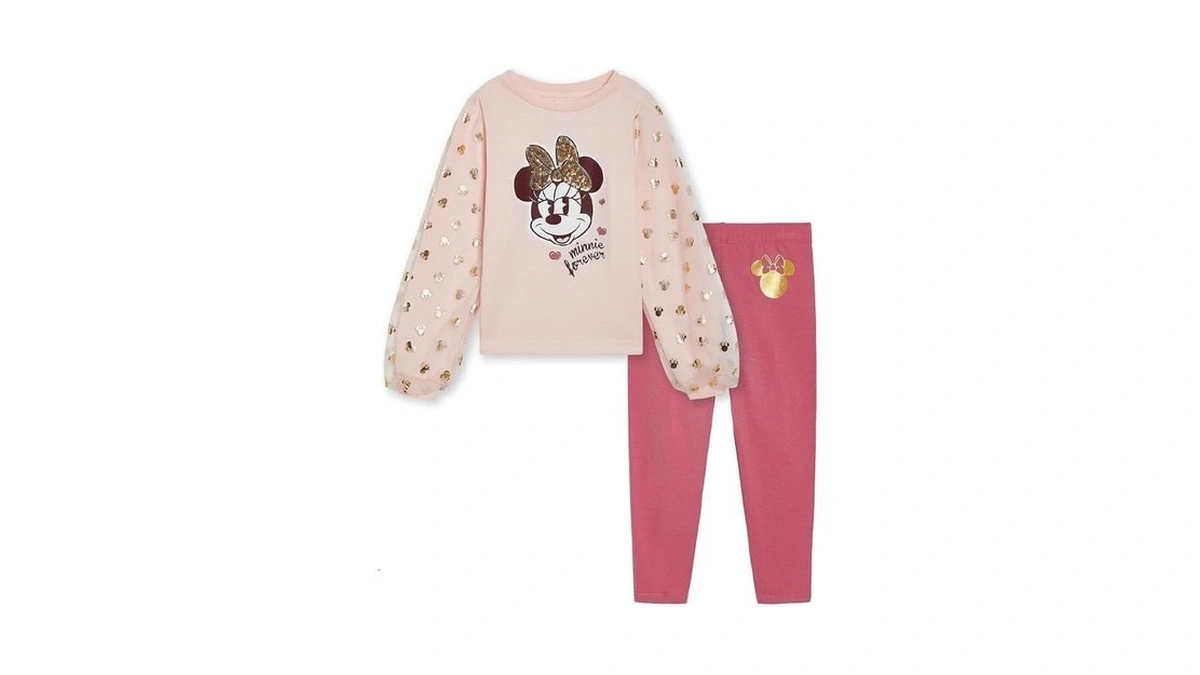 Disney Minnie Mouse Toddler Girls T-shirt And Leggings Outfit Set