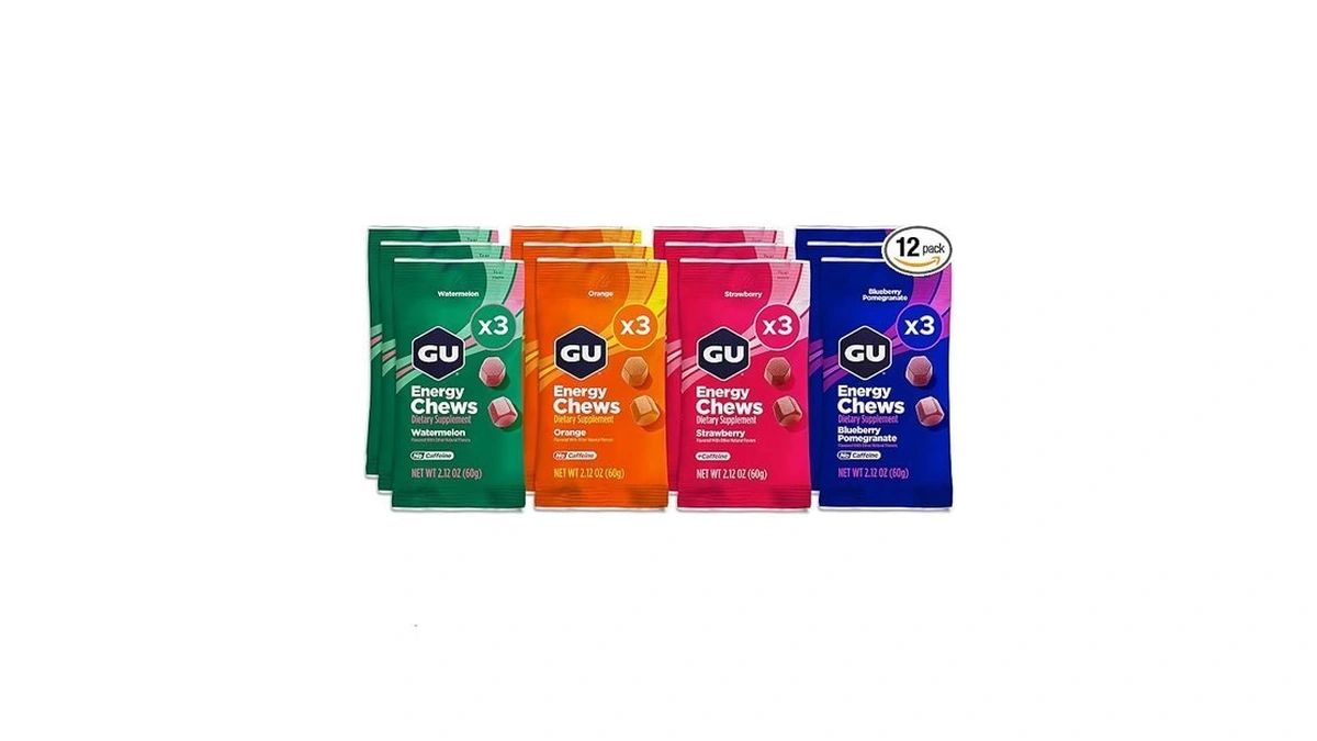 Gu Energy Chews, Assorted Flavors - 12 Bags (24 Servings