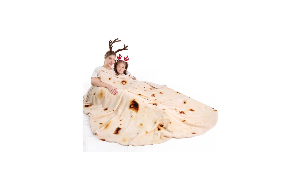 Amazon : Mermaker Burrito Tortilla Taco Blanket F