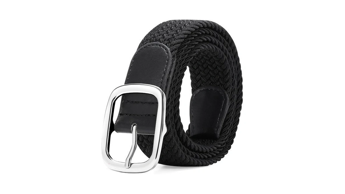 Suosdey Women Men Braided Stretch Elastic Belt For Pants Jeans