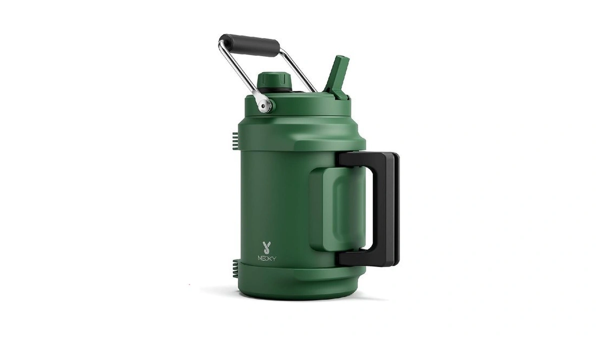 64 Oz Insulated Water Bottle For Camping: Meoky Triple Wall
