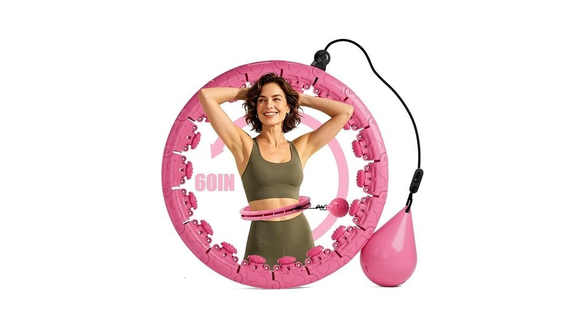 Riyetk Infinity Weighted Hoop, Detachable Exercise Hoop & Easy Assembly