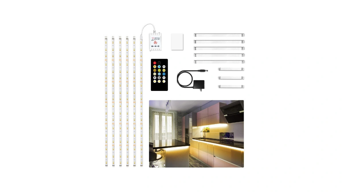 Daybetter Under Cabinet Lights, 6 Pcs Under Cabinet Lighting With