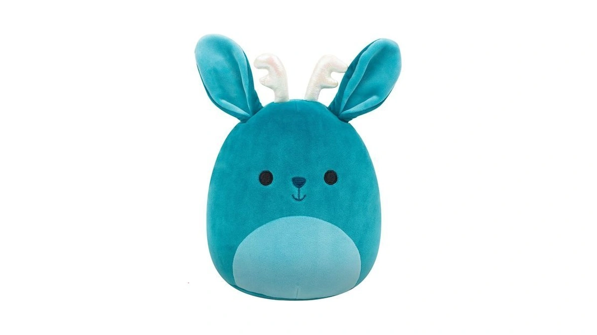 Squishmallows Original 8in Aspen The Sea Green Jackalope With Iridescent