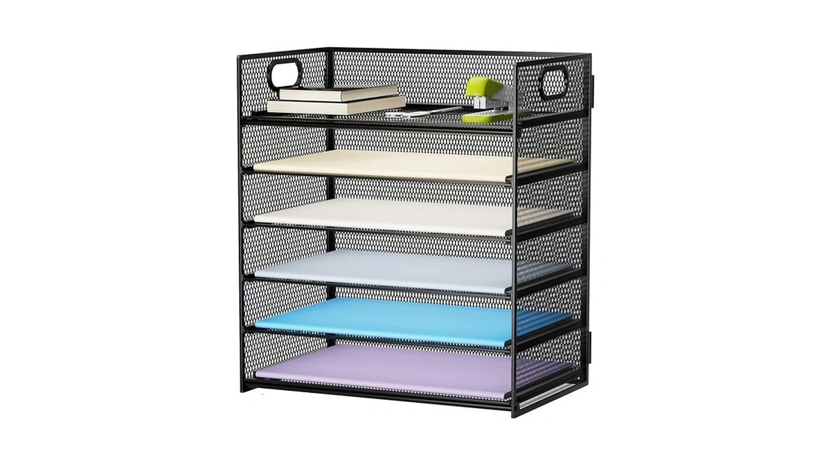 Amazon : Marbrasse 6 Tier Paper Organizer Letter