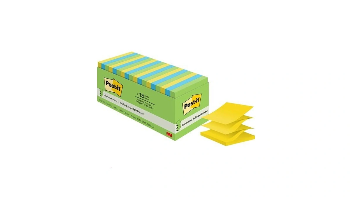 Post-it Pop-up Notes, 18 Sticky Note Pads, 3 X 3