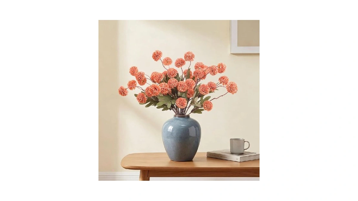 Merri Glow 6pcs Spring Flowers Artificial Fake Flowers Bulbs Silk