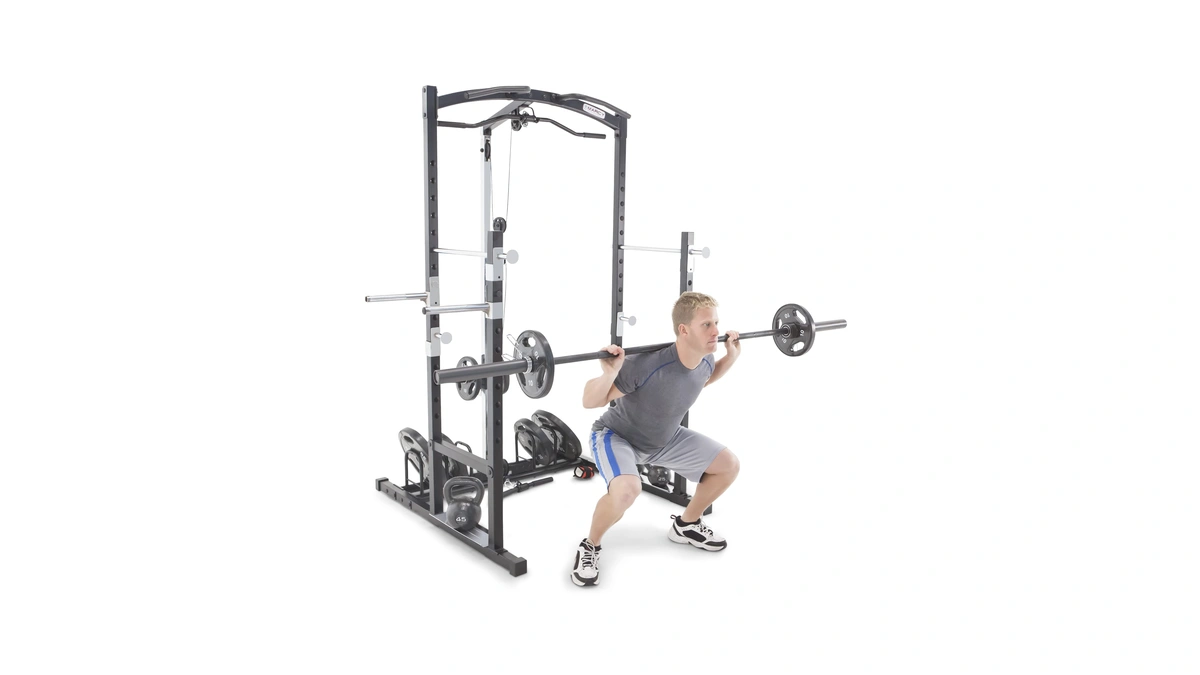 Marcy Home Gym Cage System Workout Station For Weightlifting, Bodybuilding