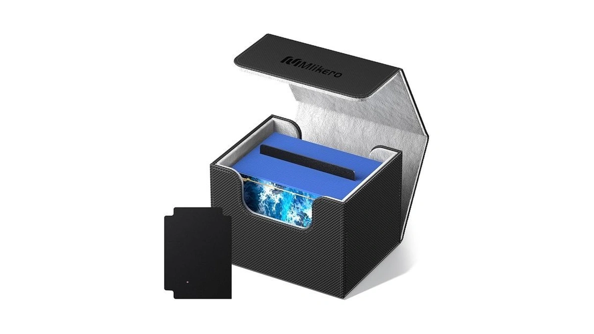 Mlikero Card Deck Box, Commander Deck Box Holds 100+ Double-sleeved