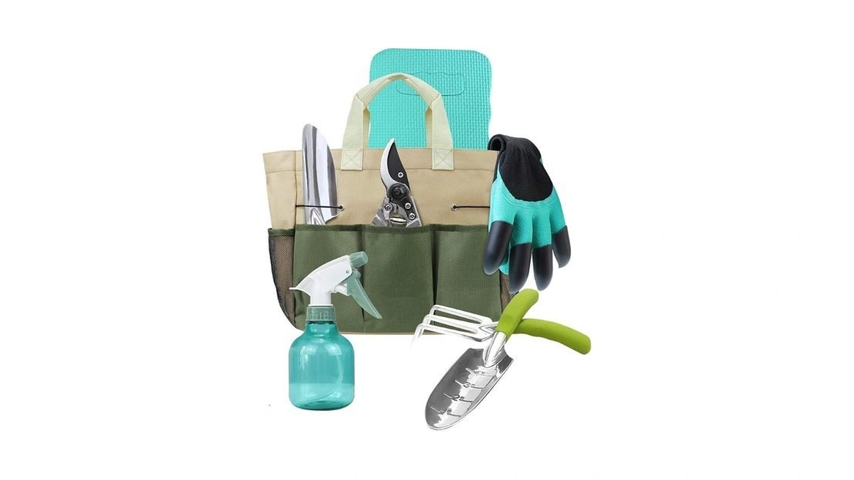Garden Tools Set With 3 Aluminum Gardening Tools, 1 Pruning